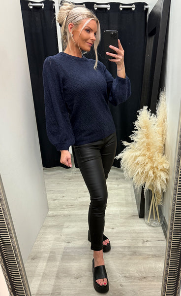 Jill knit pullover - dark navy