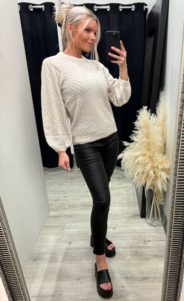 Jill knit pullover - sand