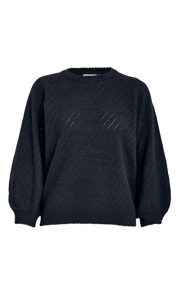 Jill knit pullover - dark navy