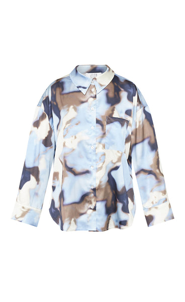 LOVE1432 - blue waterprint