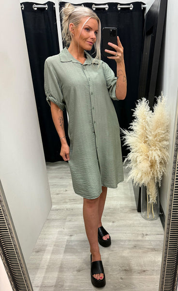 Caitlin dress - army