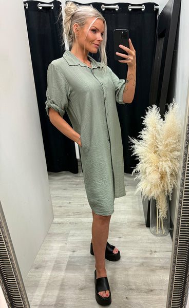 Caitlin dress - army