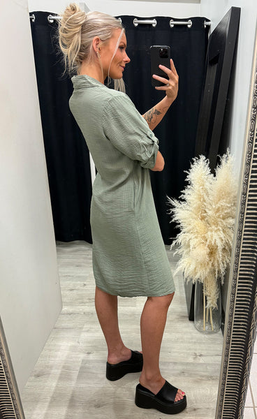 Caitlin dress - army