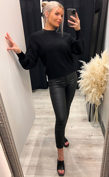 Acentia rachelle pullover - black