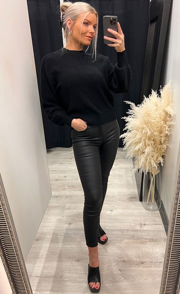 Acentia rachelle pullover - black