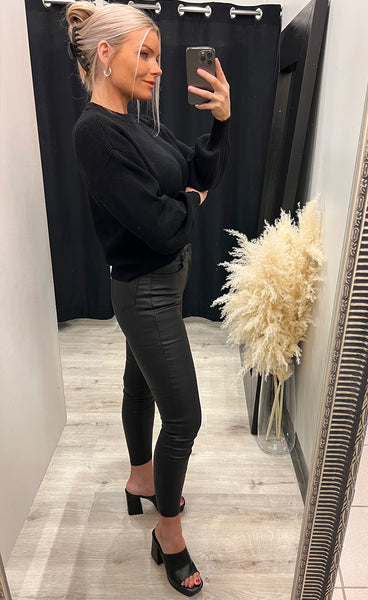 Acentia rachelle pullover - black