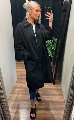 Jessica trench coat - black