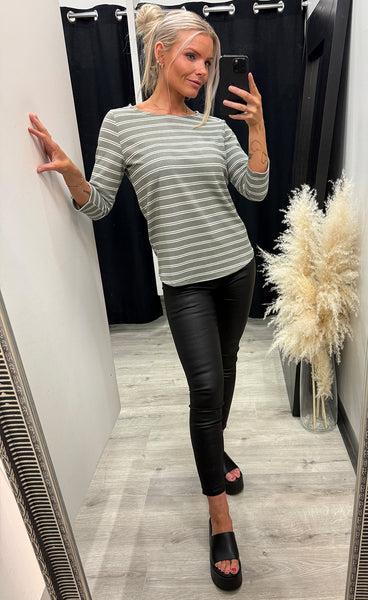 Josie tee 4 - smokey stripe