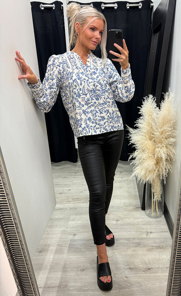 Abrina blouse - della robbia blue