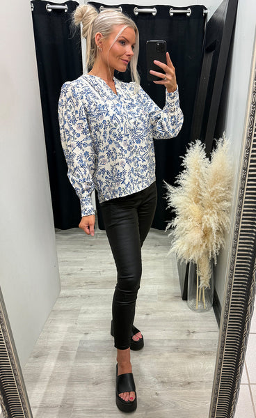 Abrina blouse - della robbia blue