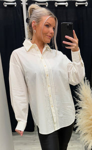 Fiona long shirt - white