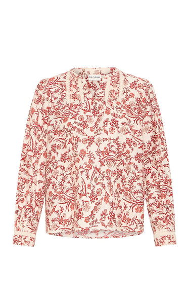 Abrina blouse - poppy red