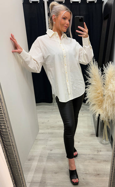 Fiona long shirt - white