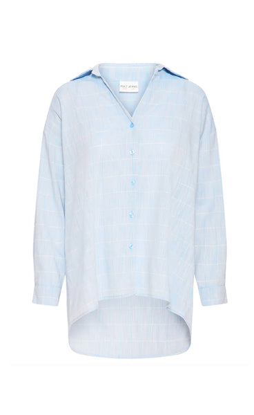 Alex lurex shirt - kentucky blue