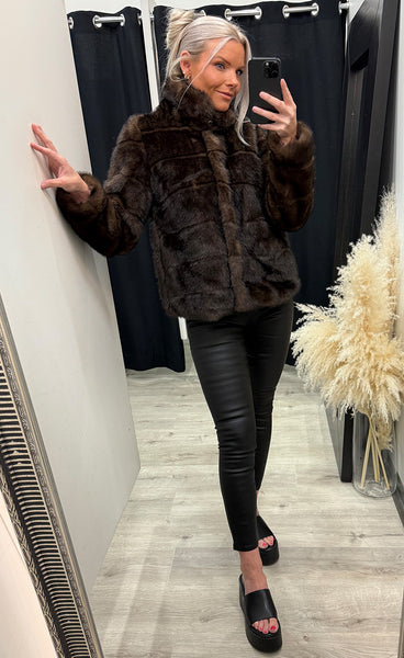 Nuwindall jacket - black coffee