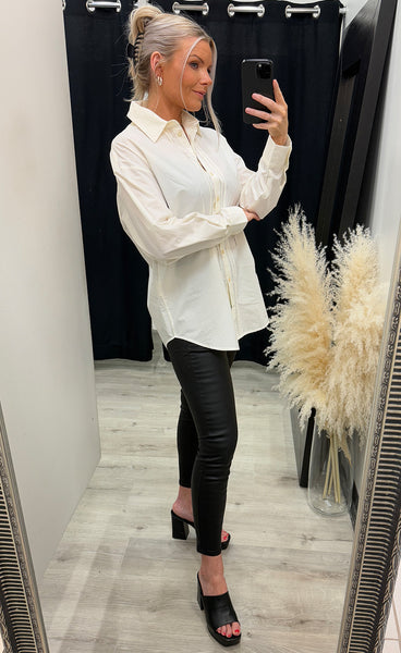 Fiona long shirt - white