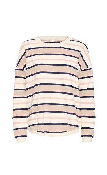 Melani pullover 17 - rose smoke stripe