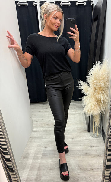 Olena wera ss tee - black