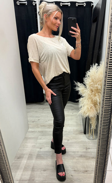 Olena wera ss tee - oatmeal melange