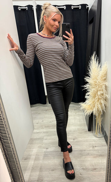 NÜMPH Nuhennesy blouse - deep taupe