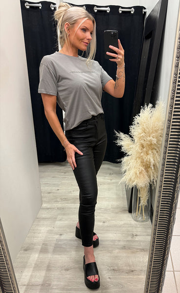 Liv organic logo tee - gray/gray