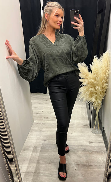 Rosso blouse - forest night