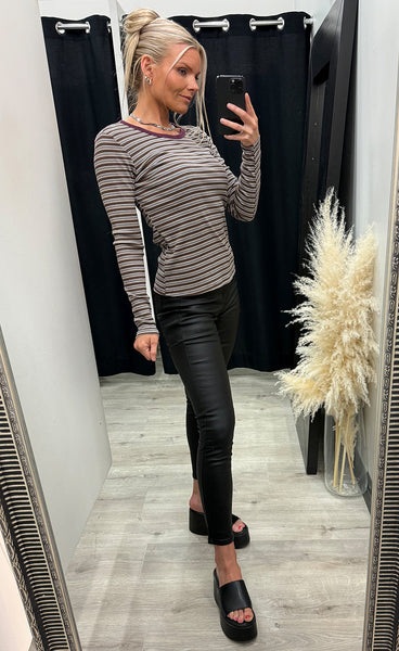 NÜMPH Nuhennesy blouse - deep taupe