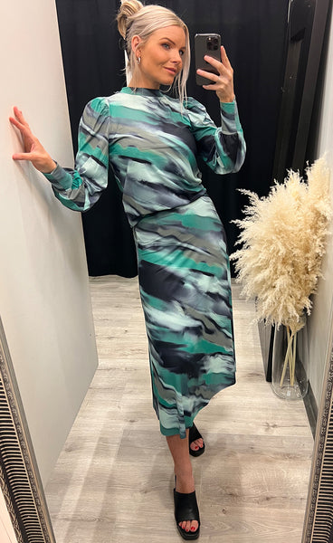 Vya top - black/green