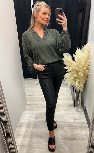 Rosso blouse - forest night