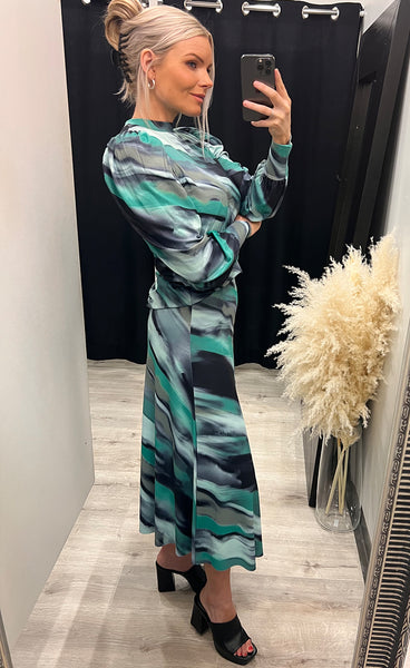 Vya top - black/green