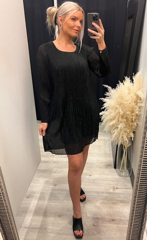 Briet dress - black/glitter