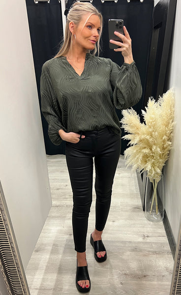 Rosso blouse - forest night