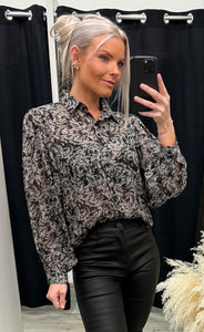 Yrsa blouse - black/glitter