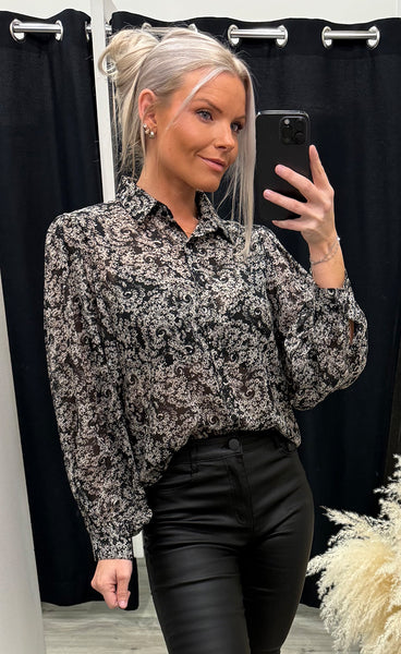 Yrsa blouse - black/glitter