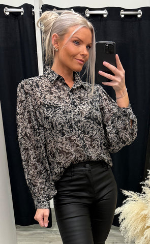 Yrsa blouse - black/glitter