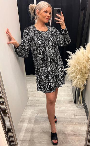 Briet dress - black/white