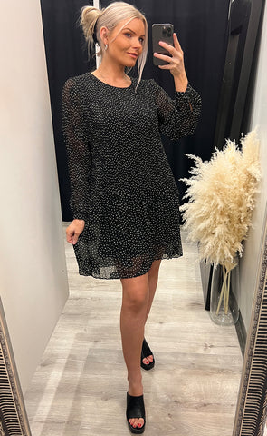 Briet dress - black/dot