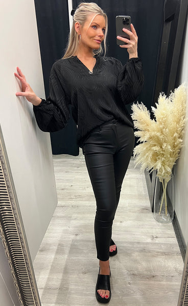 Rosso blouse - black