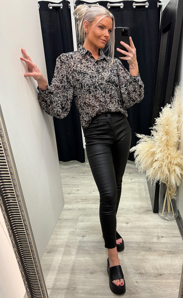 Yrsa blouse - black/glitter