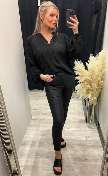 Rosso blouse - black