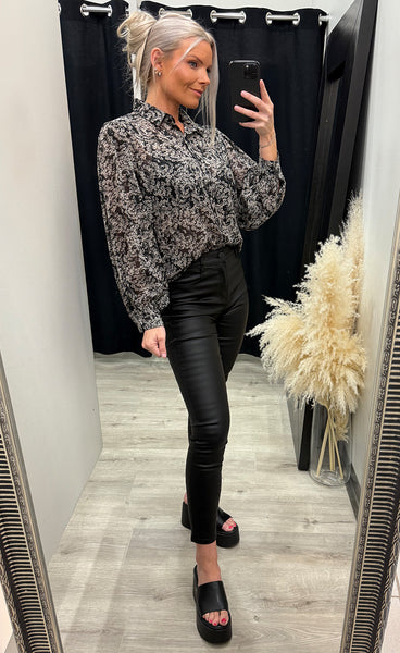 Yrsa blouse - black/glitter