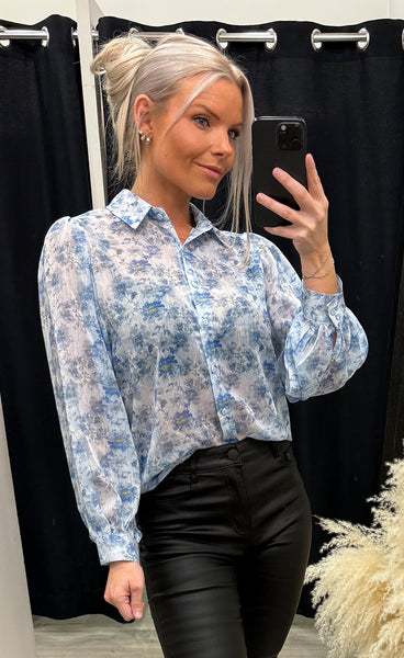 Yrsa blouse - light blue mix