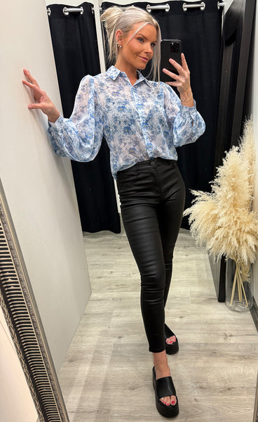 Yrsa blouse - light blue mix