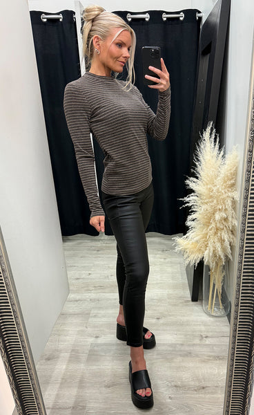NÜMPH Nulanis blouse - black coffee