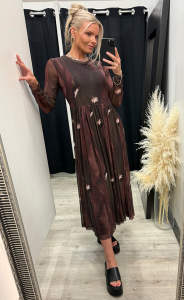 NÜ Cina dress - brown mix