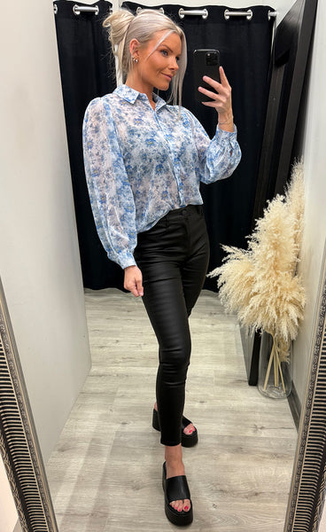 Yrsa blouse - light blue mix