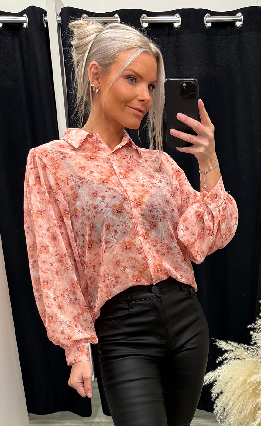 Yrsa blouse - peach mix