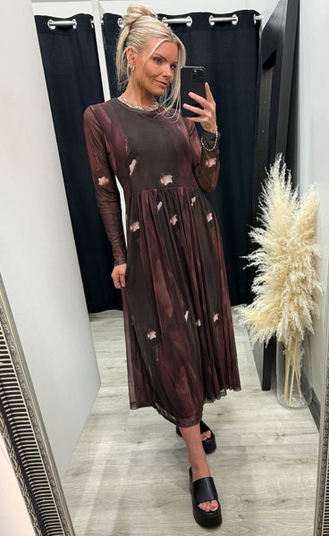 NÜ Cina dress - brown mix