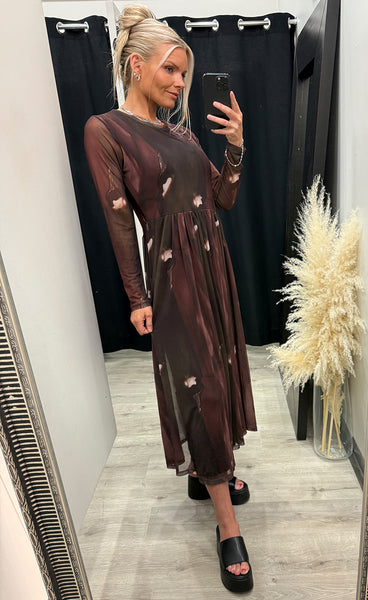 NÜ Cina dress - brown mix