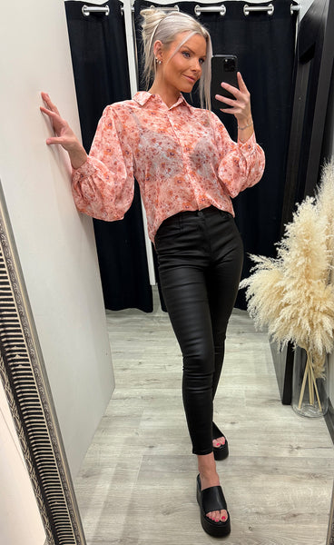 Yrsa blouse - peach mix